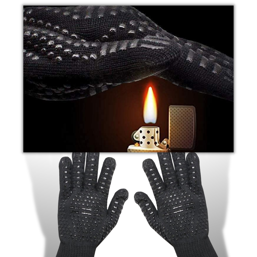 Guanti BBQ resistenti al calore (1 paio) - Ozerty