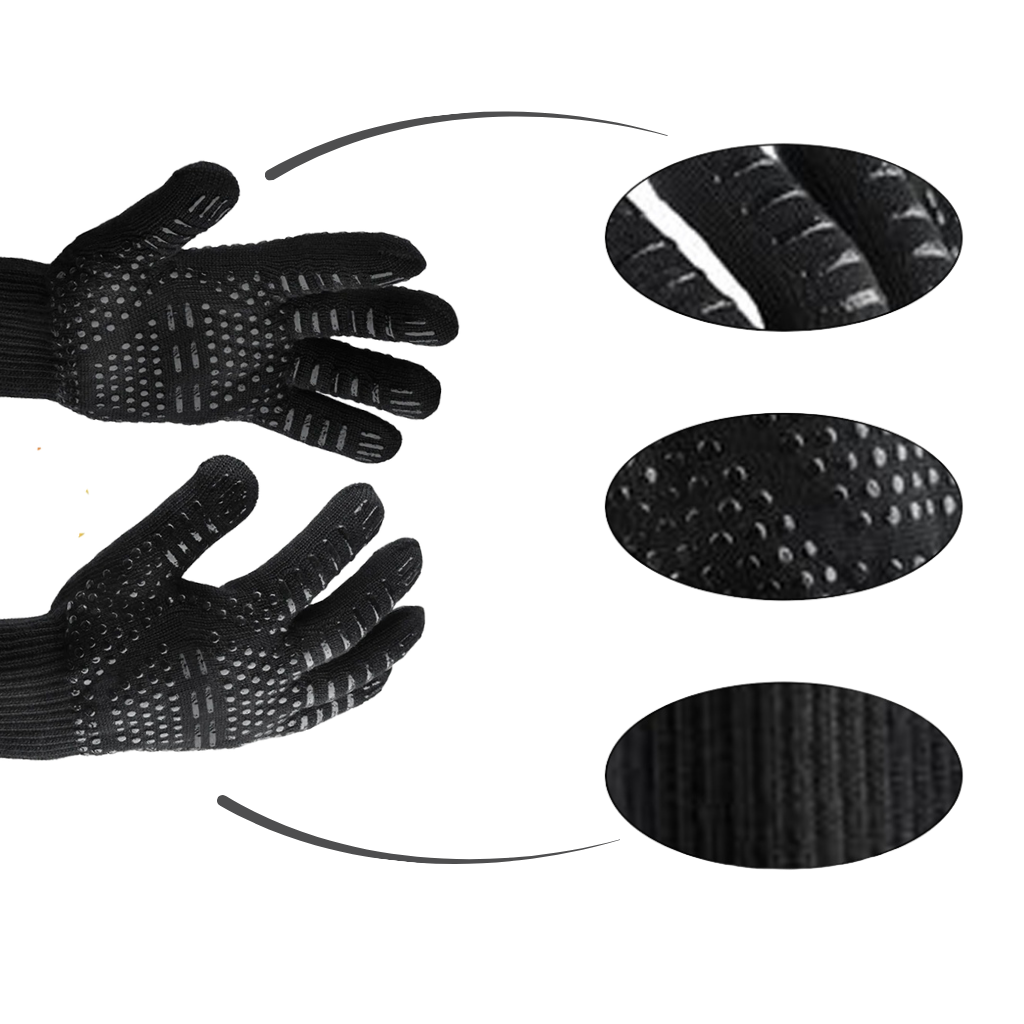 Guanti BBQ resistenti al calore (1 paio)