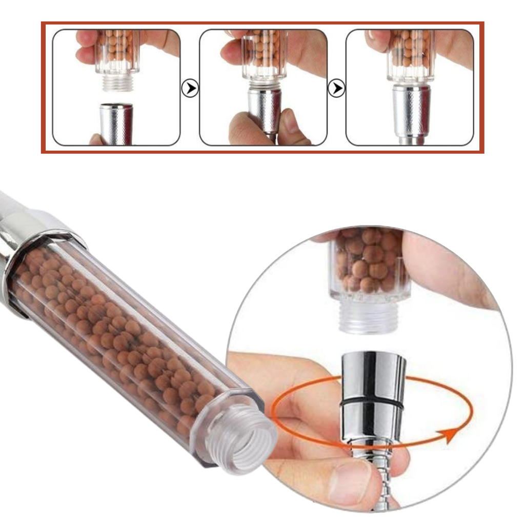 Soffione doccia ionico ad alta pressione - Ozerty