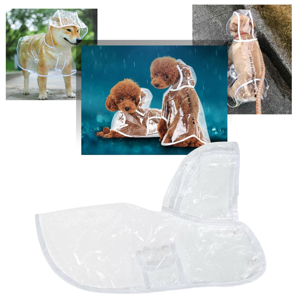 Impermeabile con cappuccio per cani - Ozerty