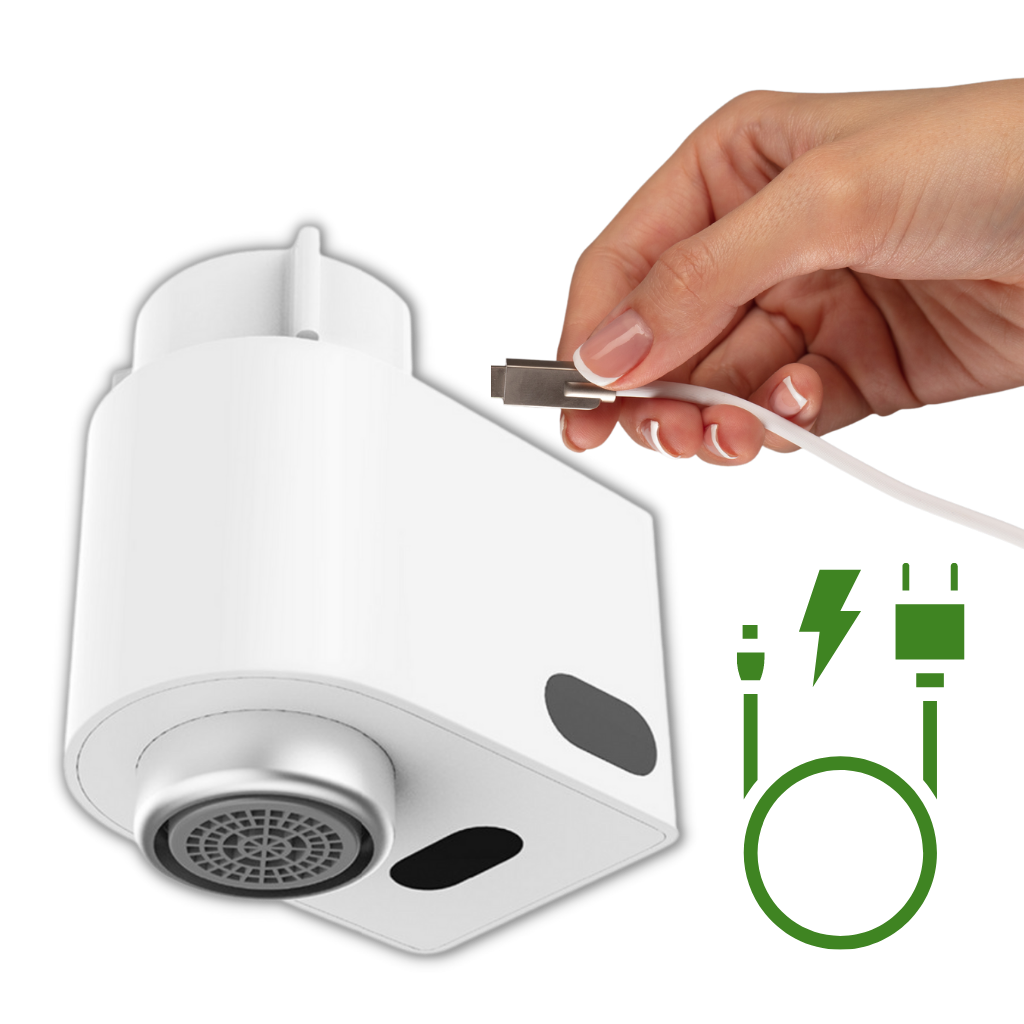 Rubinetto a risparmio idrico a induzione