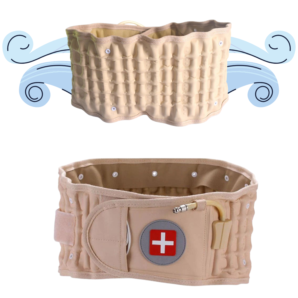 Cintura di supporto lombare a decompressione gonfiabile