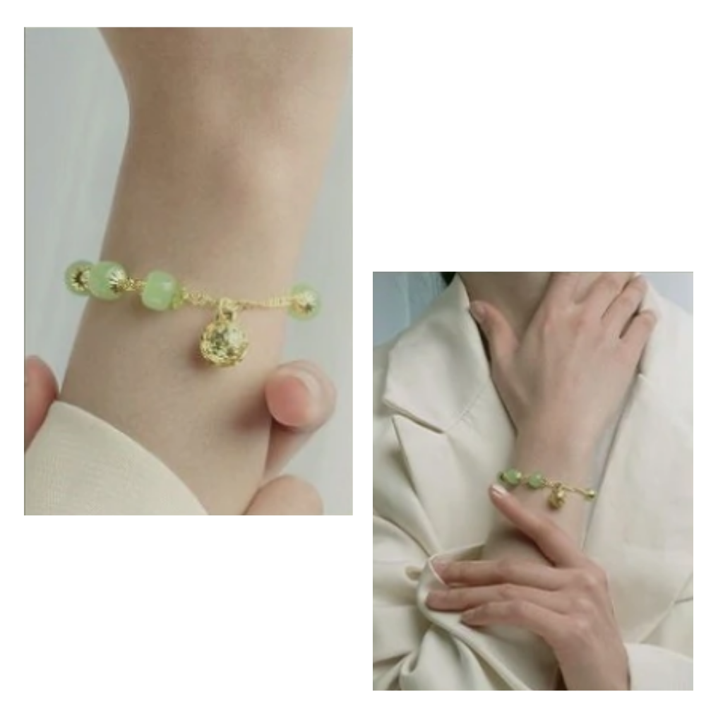 Bracciale a campana di giada Hetian - Ozerty