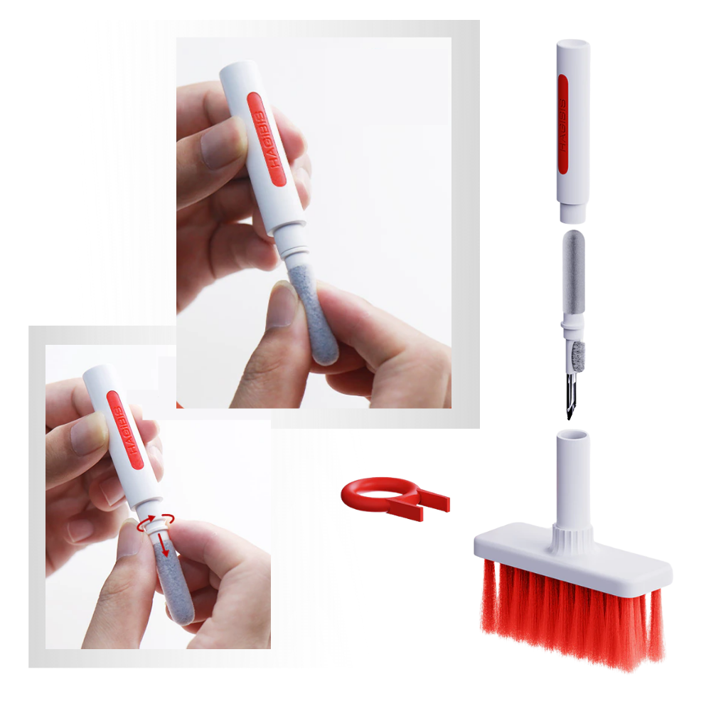 Pulitore per tastiera e auricolari 5 in 1 - Ozerty