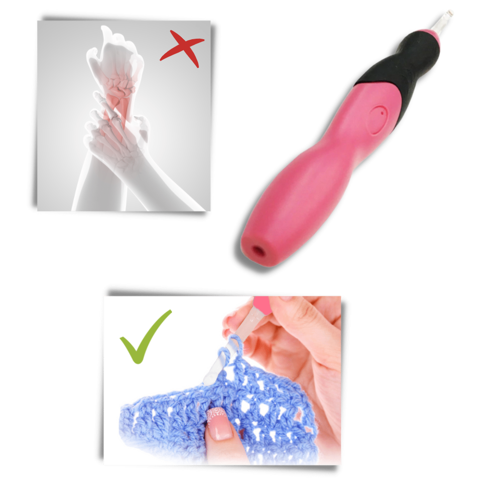 Set di uncinetti ergonomici a LED