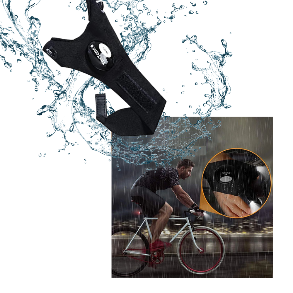 Paio di guanti a LED con luci impermeabili - Ozerty