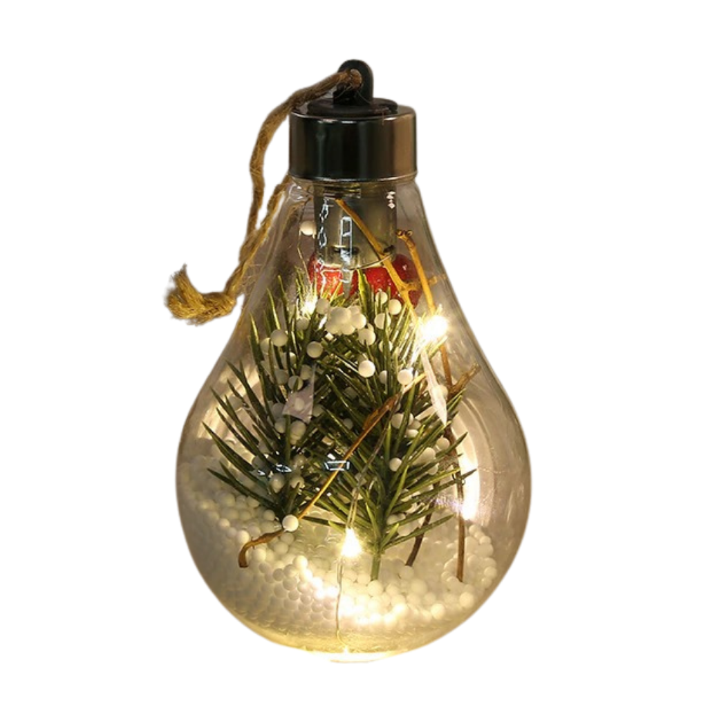 Transparent LED Christmas ball light bulb
