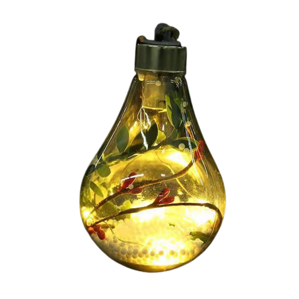 Transparent LED Christmas ball light bulb