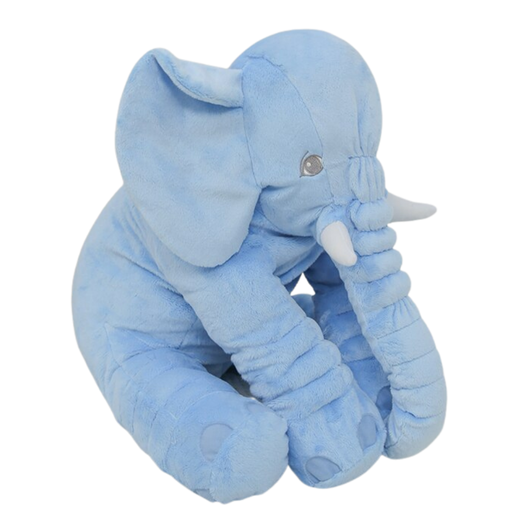 Large elephant plush pillow
