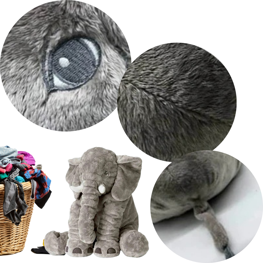 Cuscino grande di peluche di elefante - Ozerty