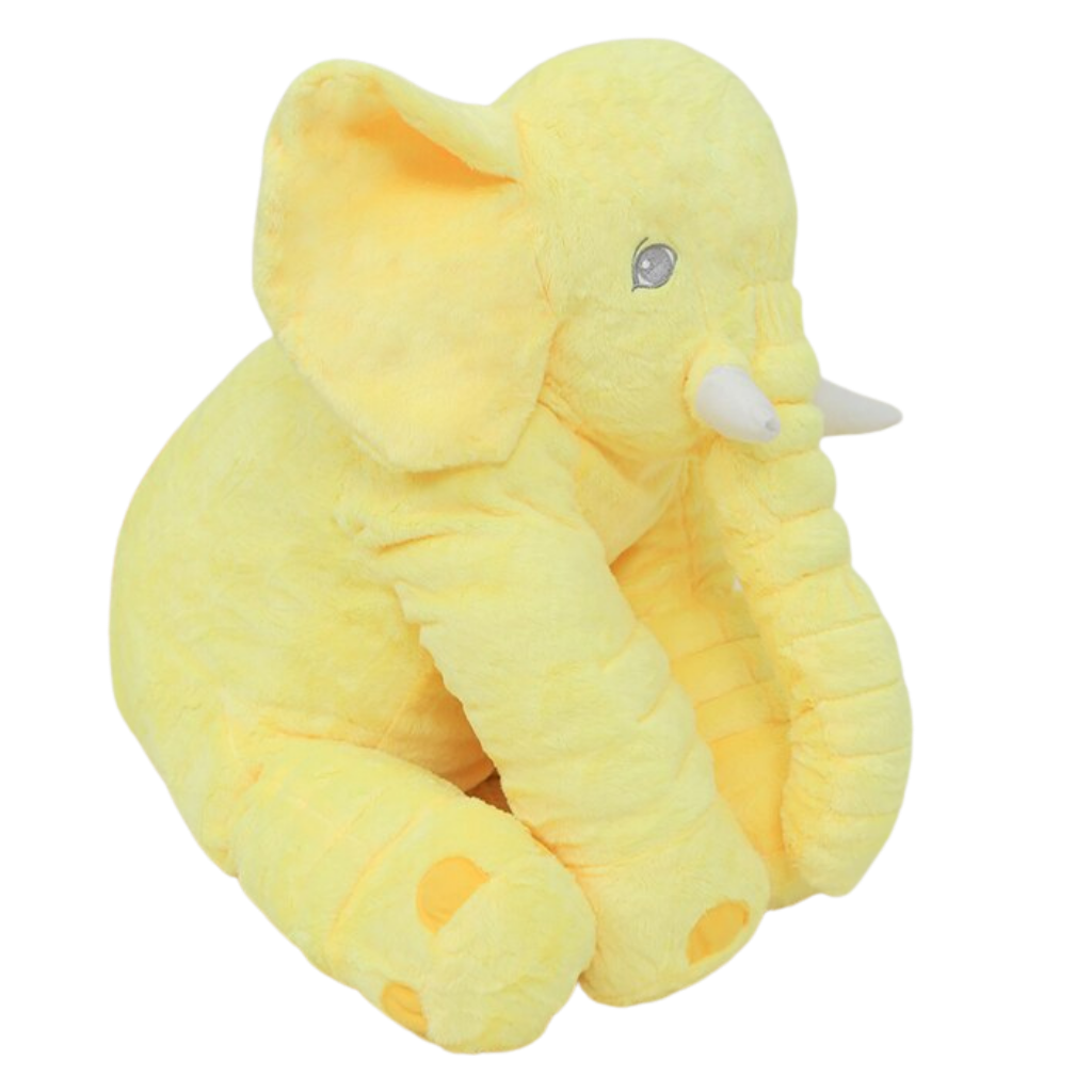 Large elephant plush pillow