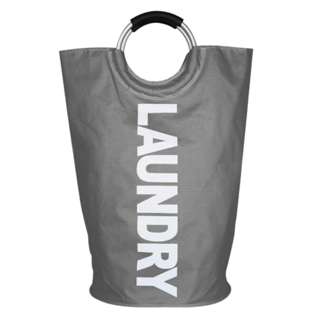 Collapsible laundry bag with handles