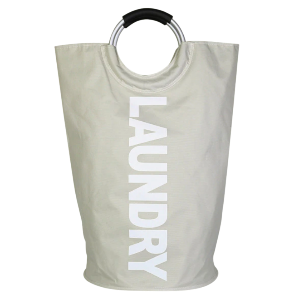 Collapsible laundry bag with handles