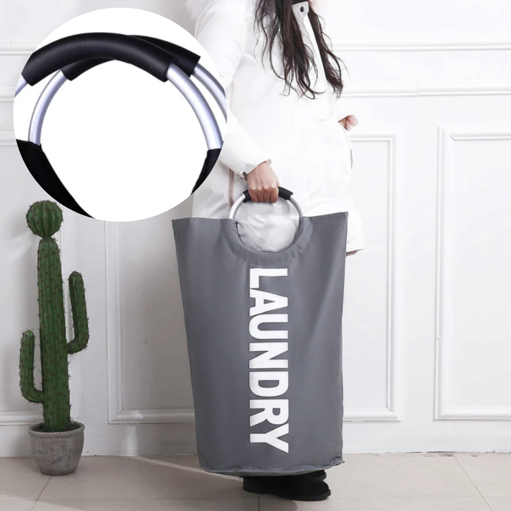 Borsa pieghevole per il cesto della biancheria con manici