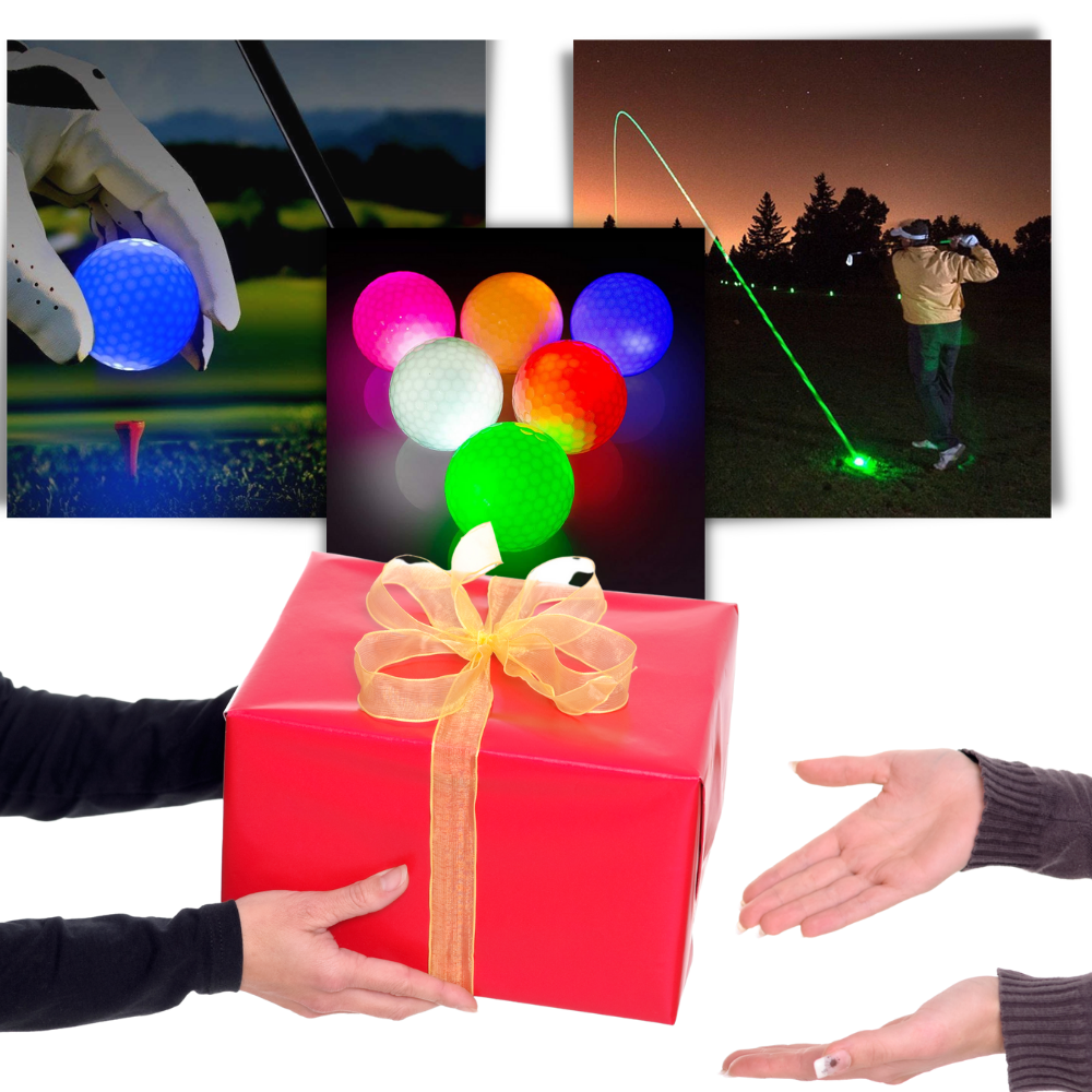 Confezione da 6 palline da golf luminose a LED - Ozerty