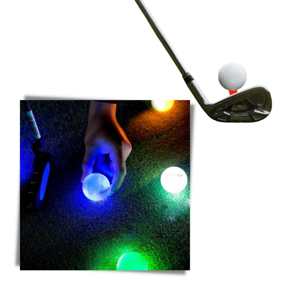Confezione da 6 palline da golf luminose a LED - Ozerty