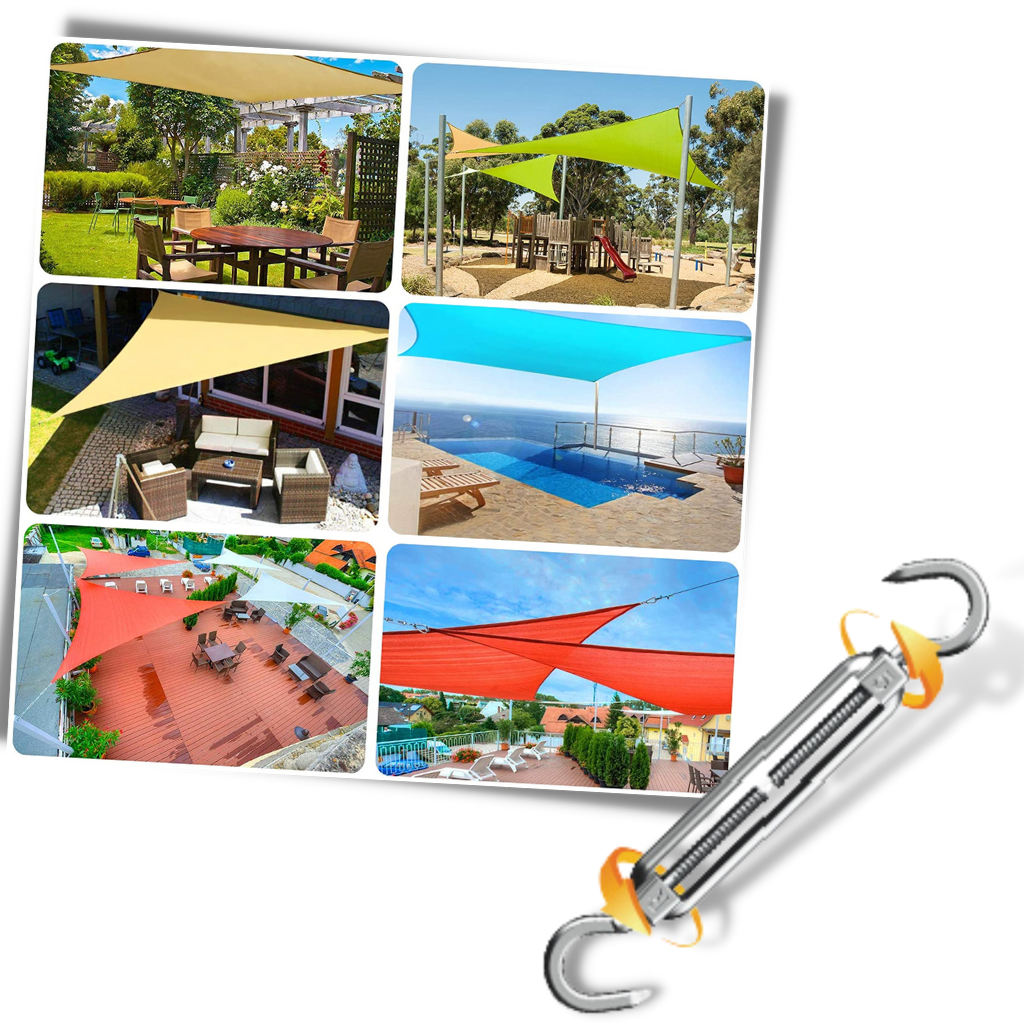 Kit di ferramenta per vele da paralume M5 - Ozerty