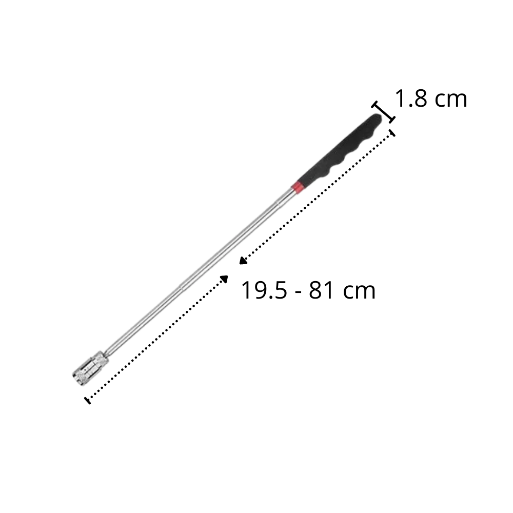 Strumento di raccolta magnetico retrattile con LED - Ozerty