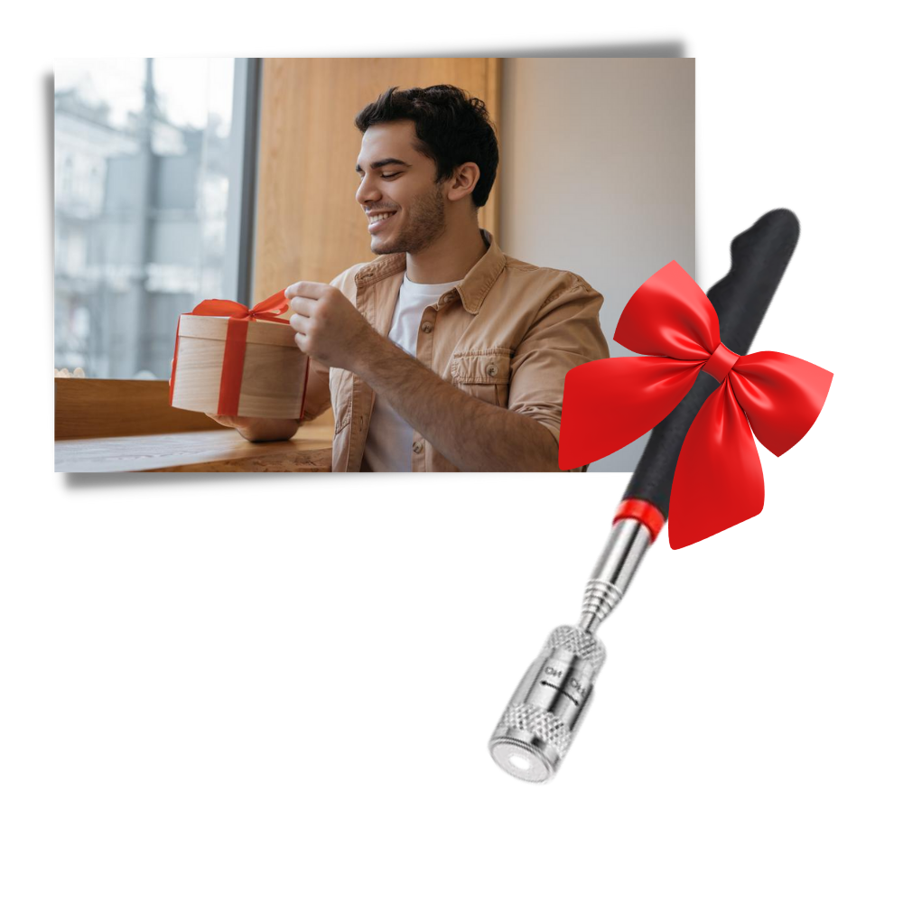 Strumento di raccolta magnetico retrattile con LED - Ozerty