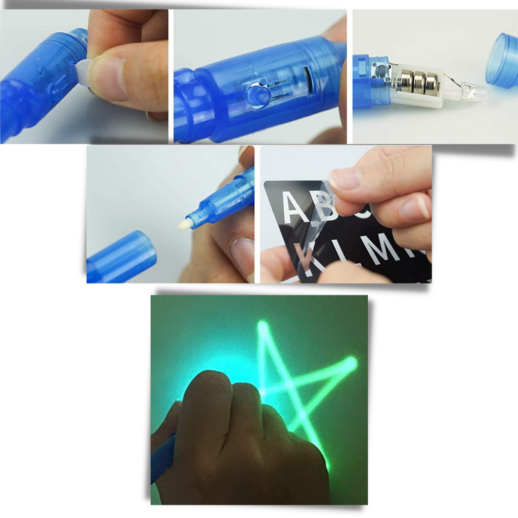 Set da disegno con luce magica - Ozerty