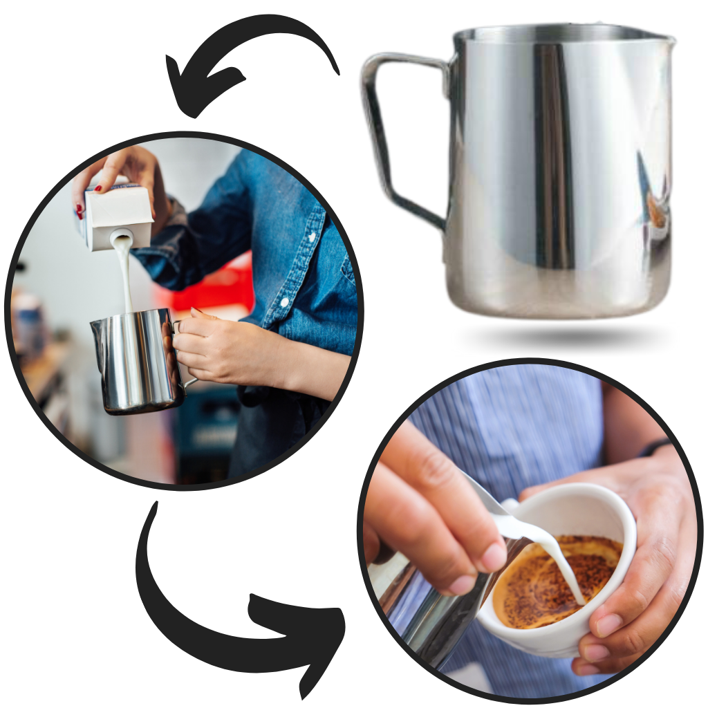 Caraffa per il latte in acciaio inox 100 ml - Ozerty