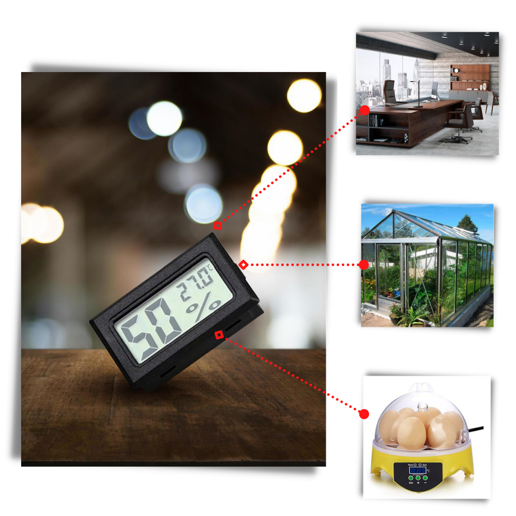 Mini termometro igrometro LCD digitale - Ozayti