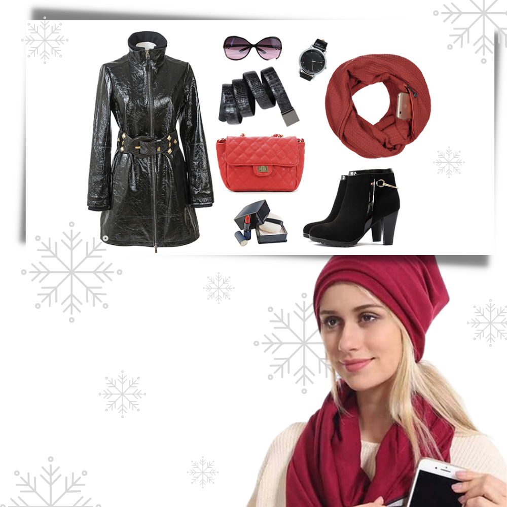 Calda sciarpa con tasca nascosta - Ozerty