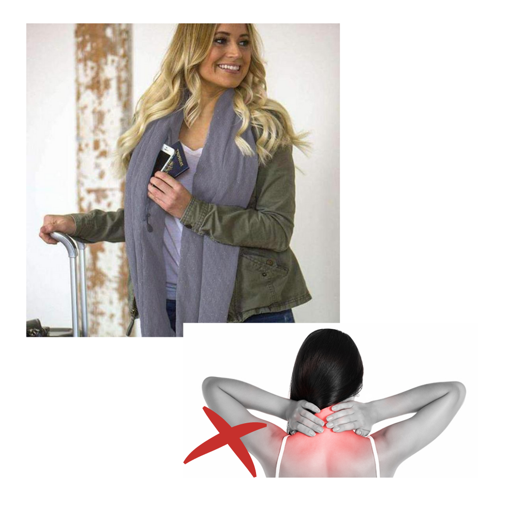 Calda sciarpa con tasca nascosta - Ozerty