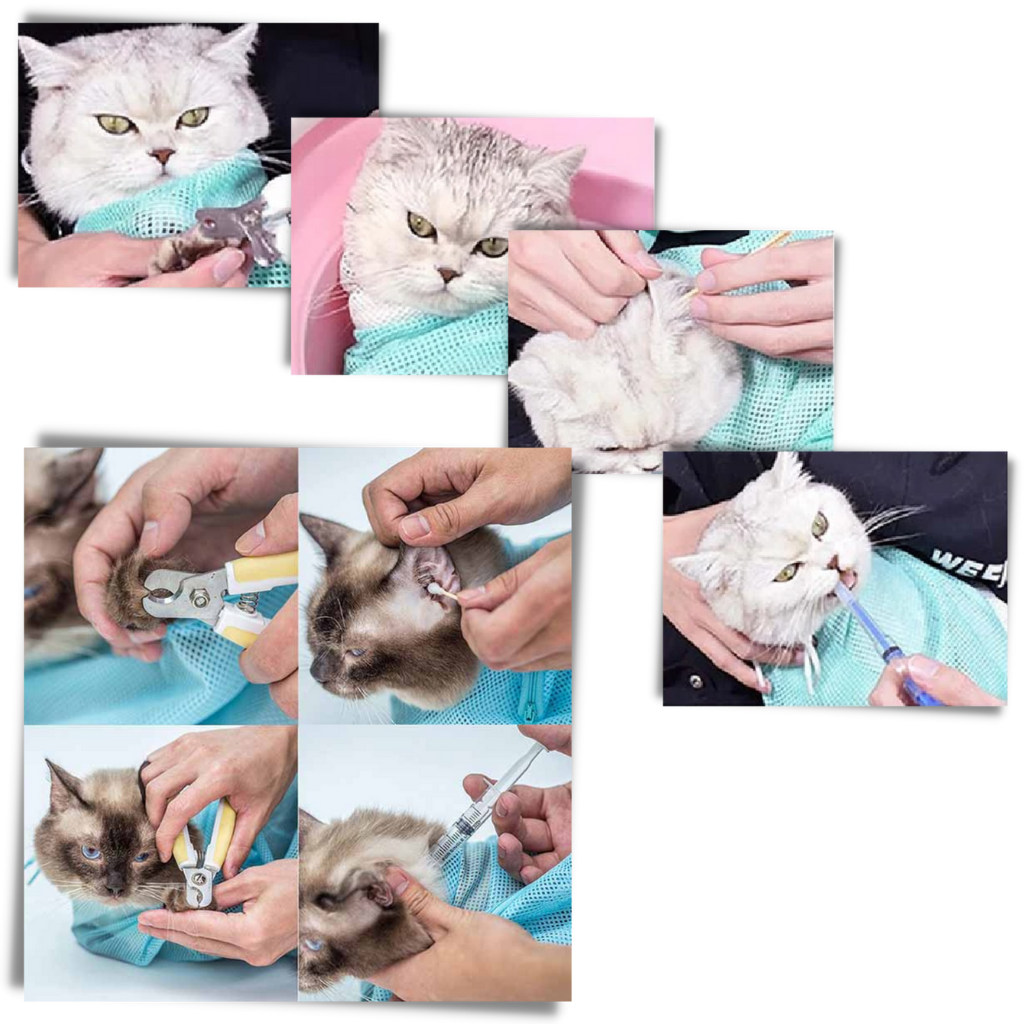 Borsa in mesh multi-funzione per la toelettatura degli animali