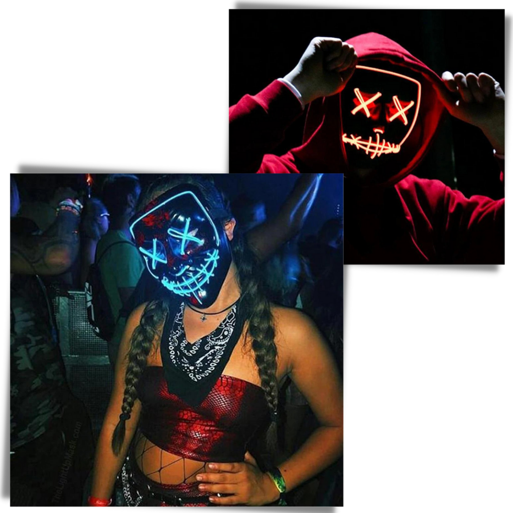Maschera LED al neon - Ozerty
