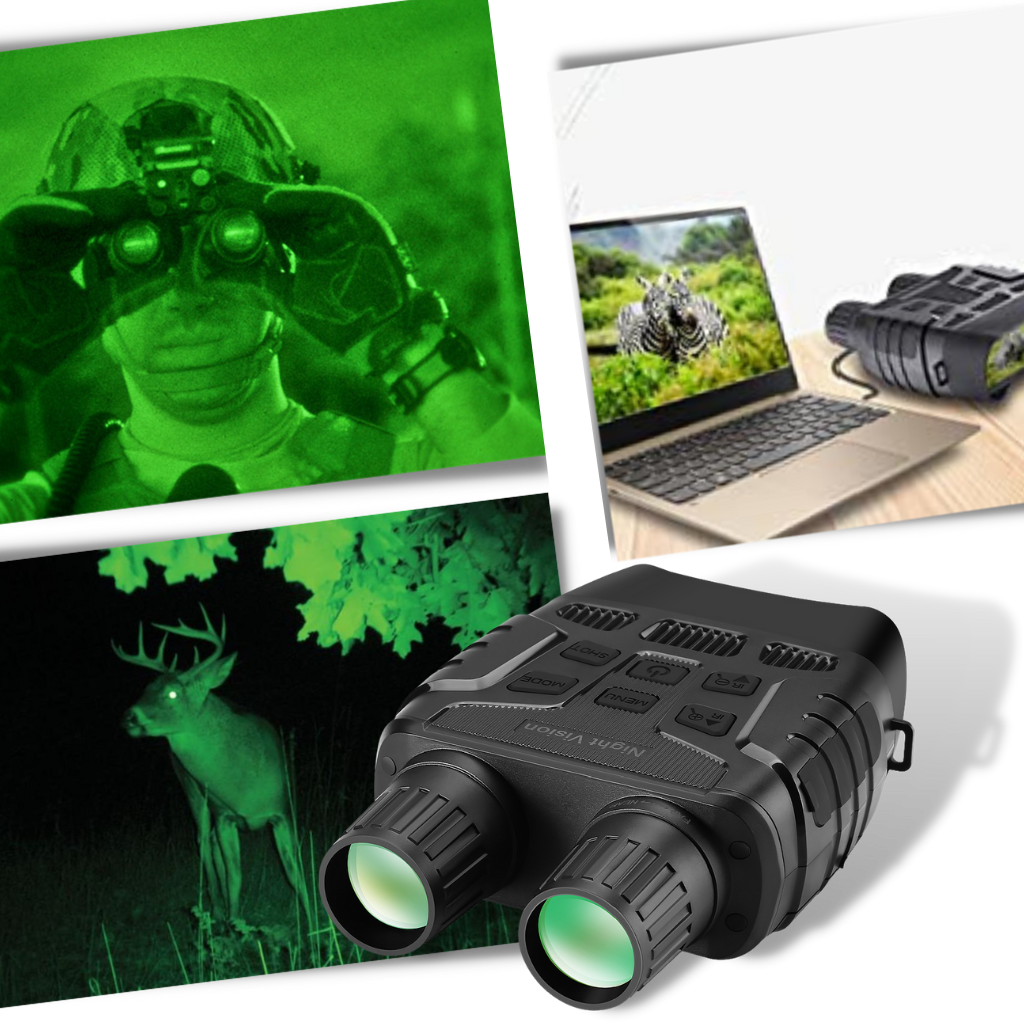 Binocolo Digitale Per Visione Notturna Stealth Cam DNVB - Sensore CMOS, IR Integrato, Cattura Foto/Video, Zoom 9x, Fino A 120mt