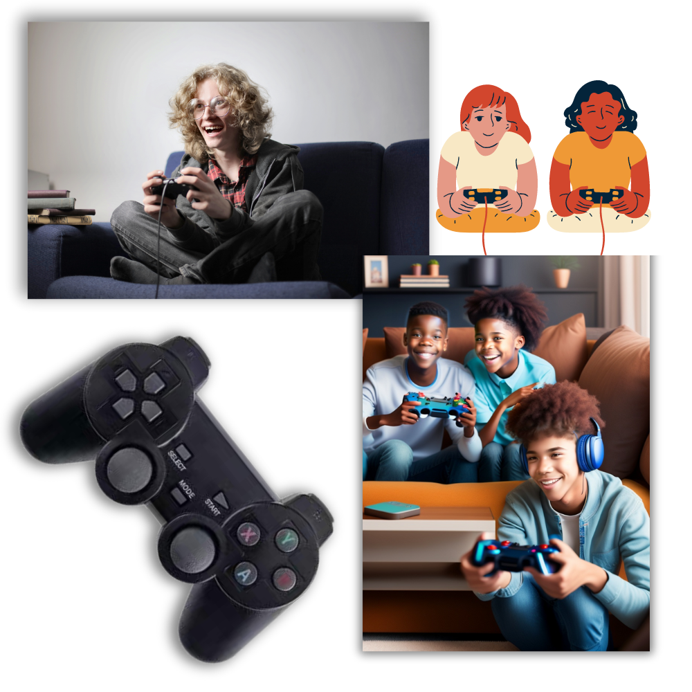 Console e chiavetta per videogiochi retrò - Ozerty