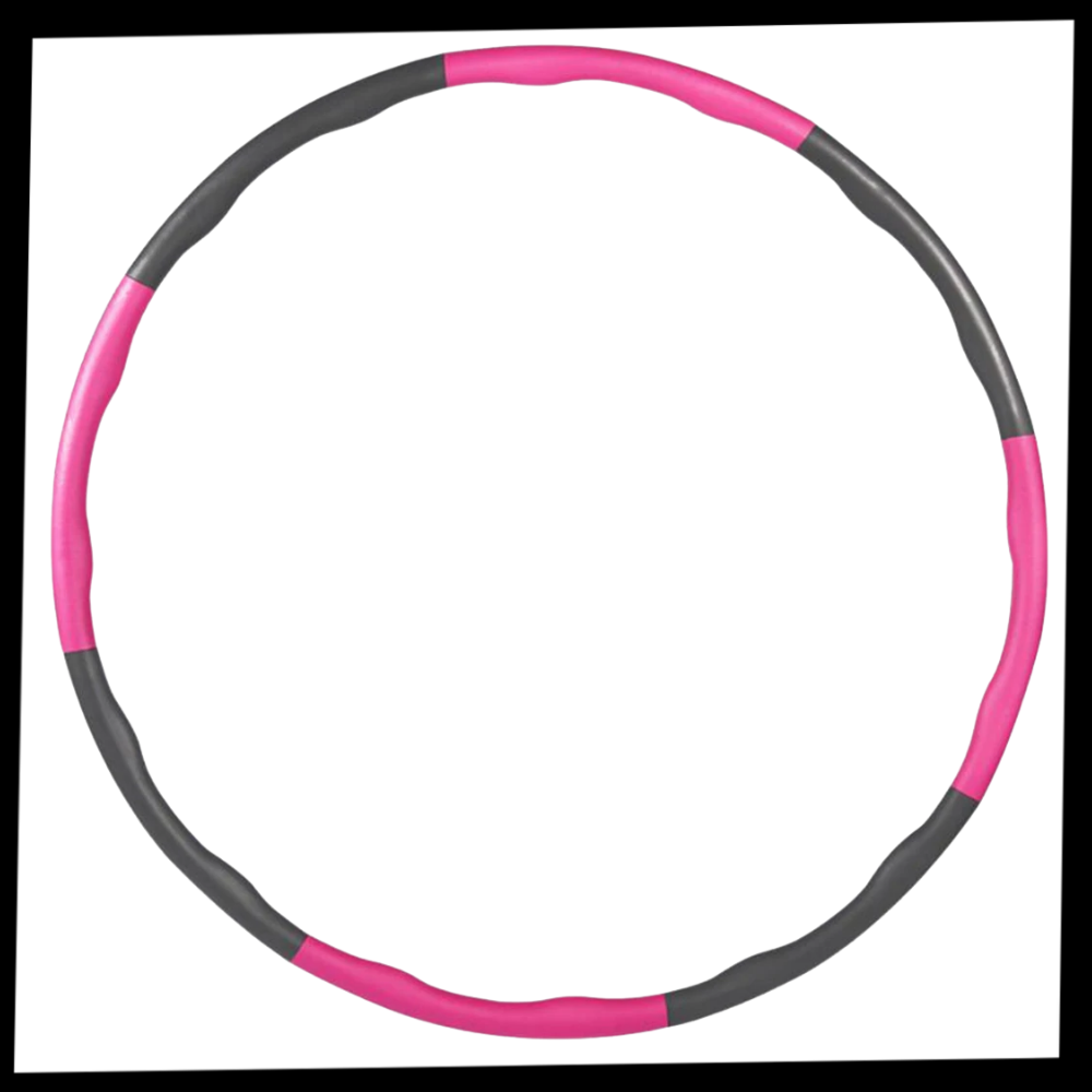Adjustable padded fitness hula hoop