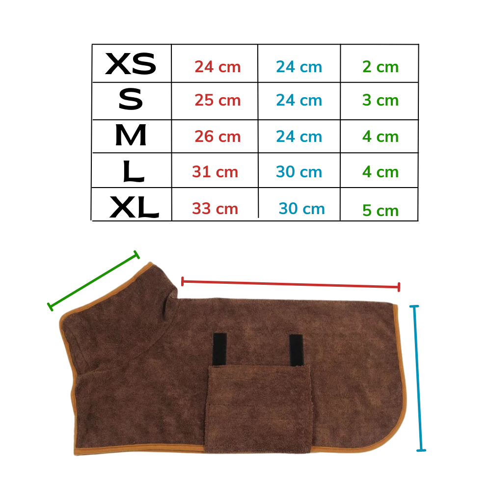 Accappatoio per animali super assorbente - Ozerty