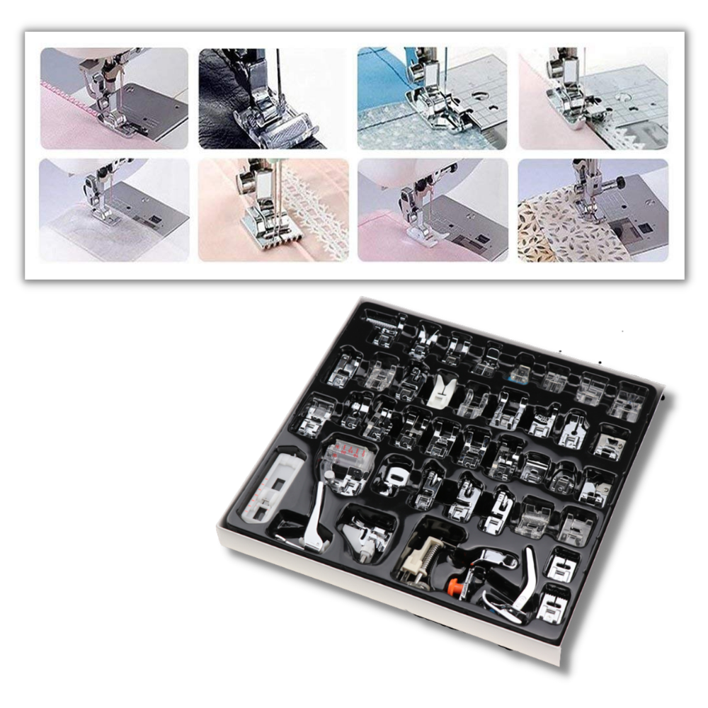 Confezione di piedini per cucire 32/42 pezzi - Ozerty