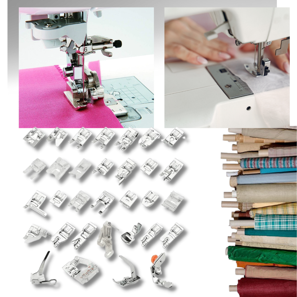 Confezione di piedini per cucire 32/42 pezzi - Ozerty