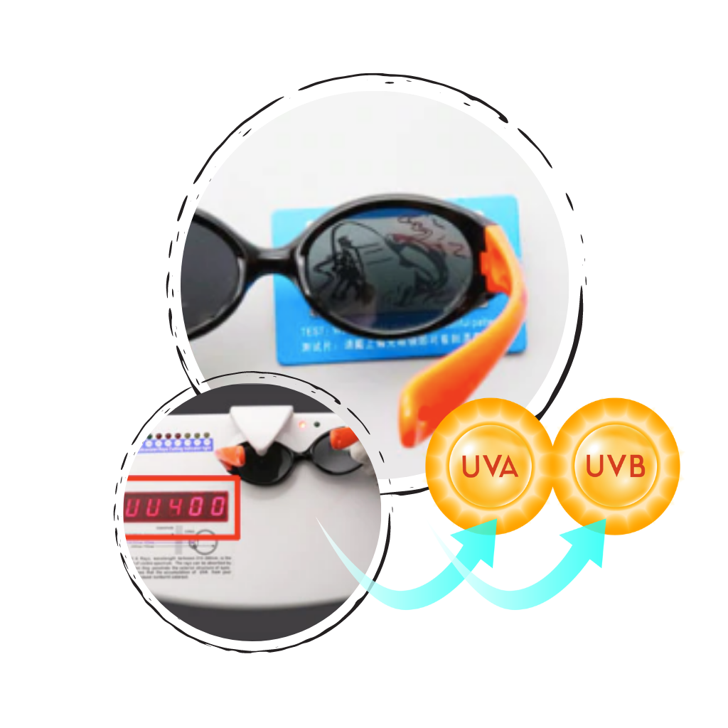 Kids polarized sunglasses with strap for ages 0 - 3