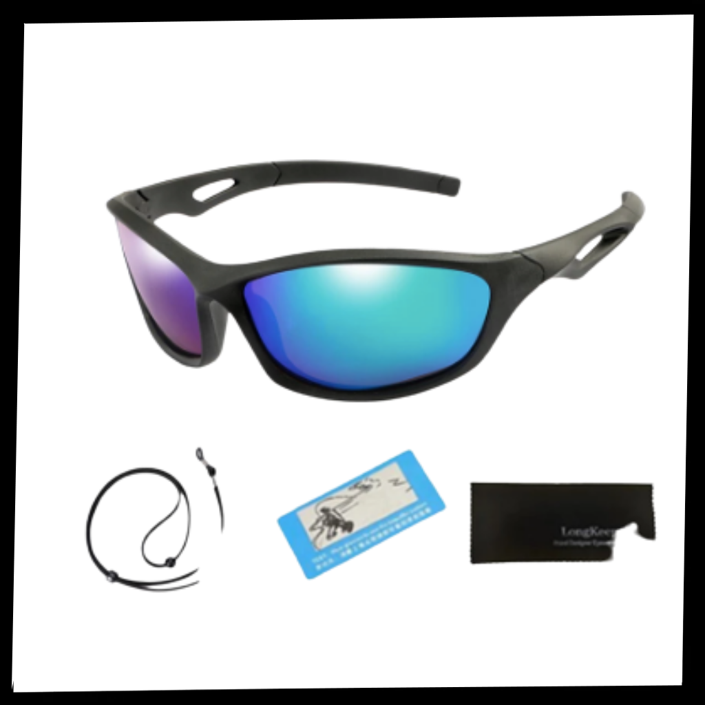 Occhiali da sole sportivi polarizzati per bambini con cinturino - Ozerty