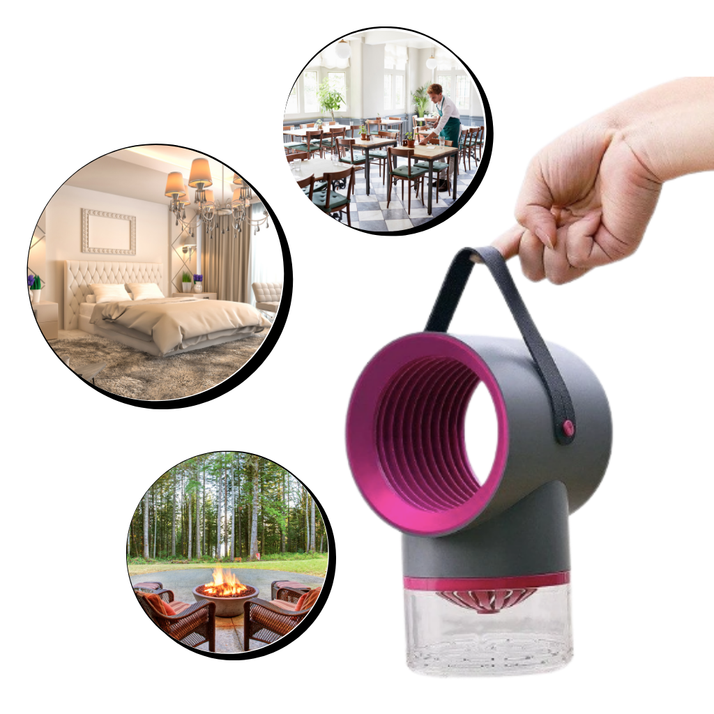 Lampada portatile a LED anti zanzare con manico