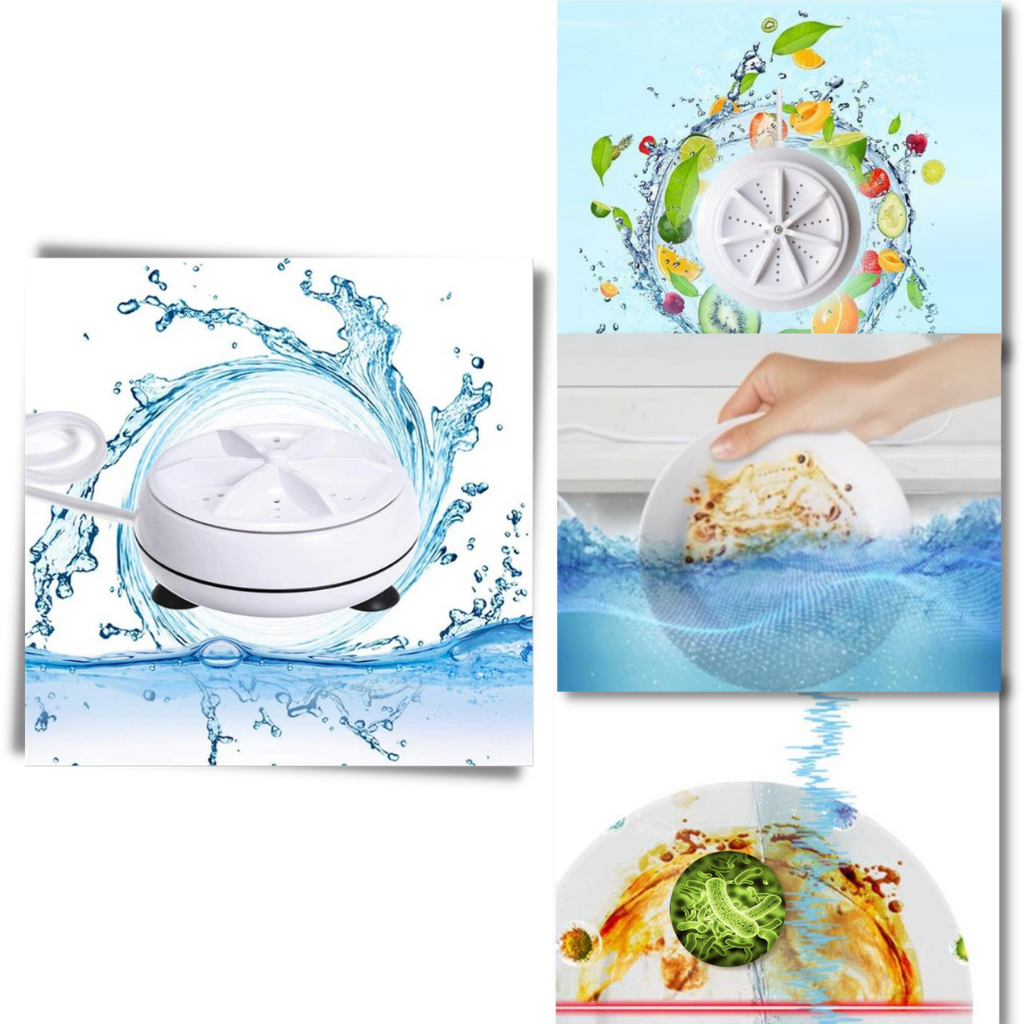 Lavastoviglie e lavatrice ad ultrasuoni portatile - Ozerty