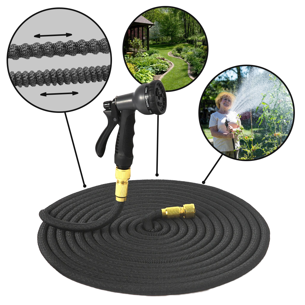 Tubo da giardino Premium espandibile di 7.5m - Ozerty