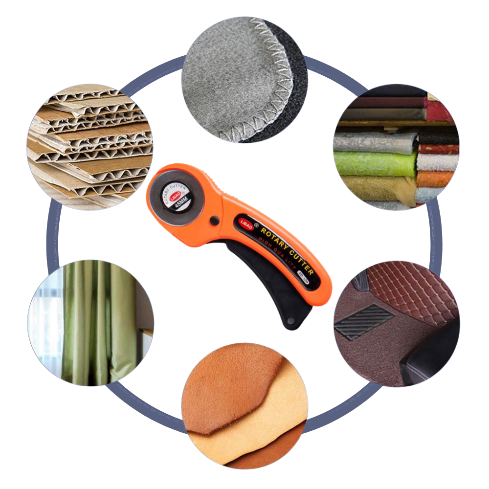 Taglierina a rullo per tessuti con cinque lame da 45 mm - Ozerty