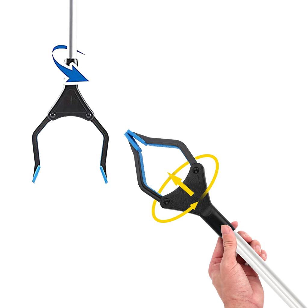 Attrezzo di presa e di sollevamento con testa rotante