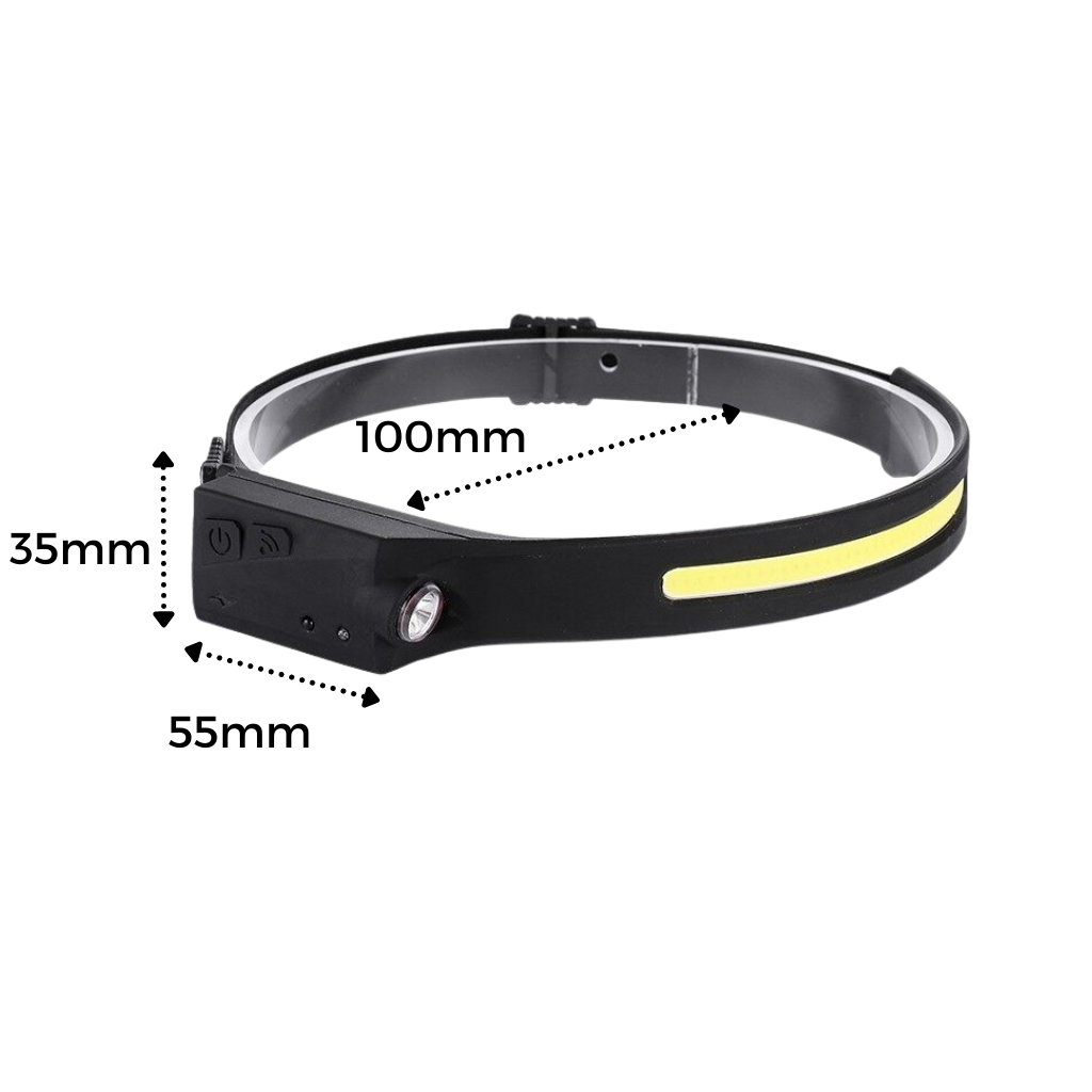 Lampada frontale a led ricaricabile - Ozerty