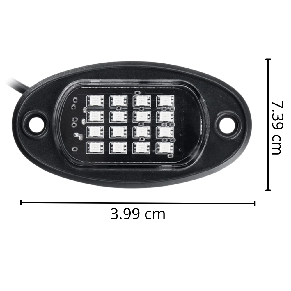 Confezione da 8 luci RGB per veicoli - Ozerty