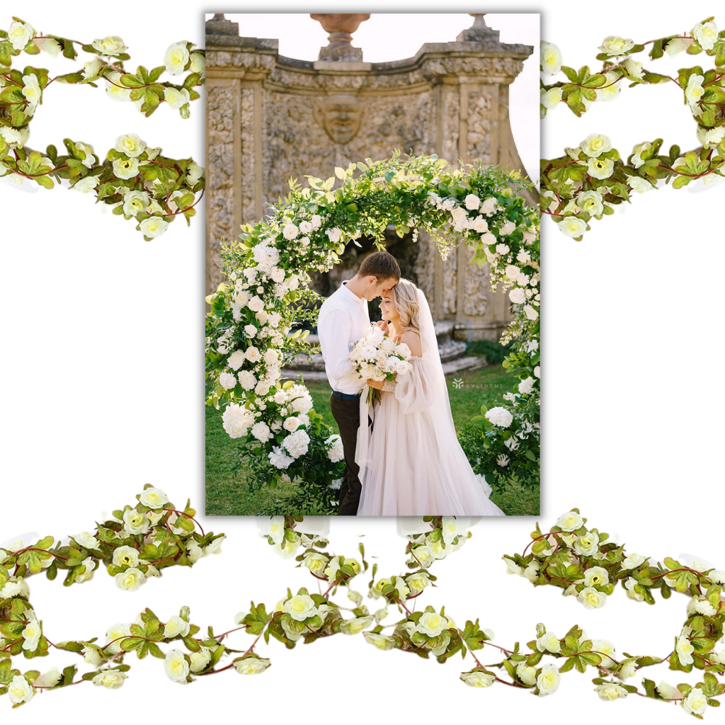 Ghirlanda di rose artificiali - Ozerty