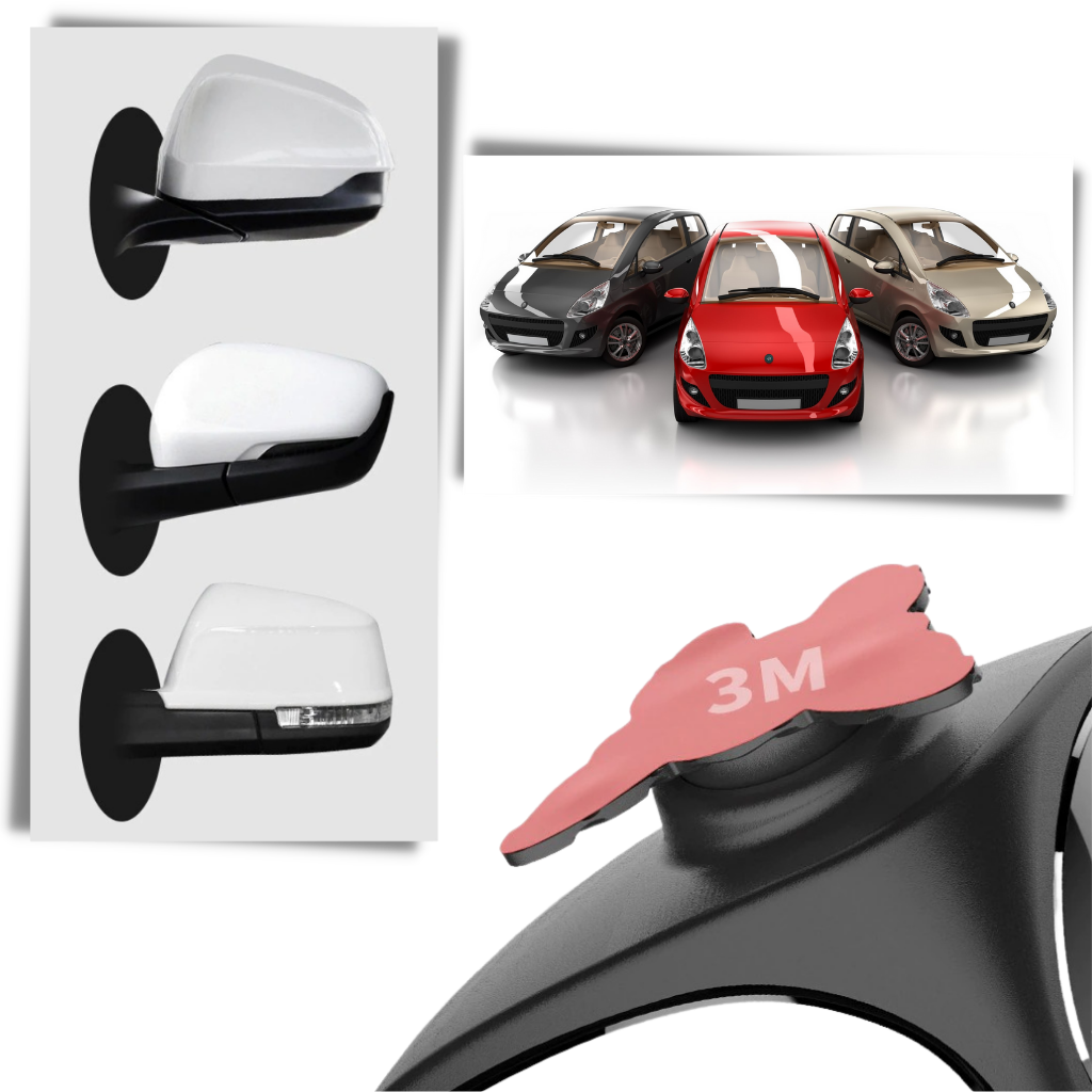 Specchietto retrovisore per auto a 2 lati girevole per punti ciechi