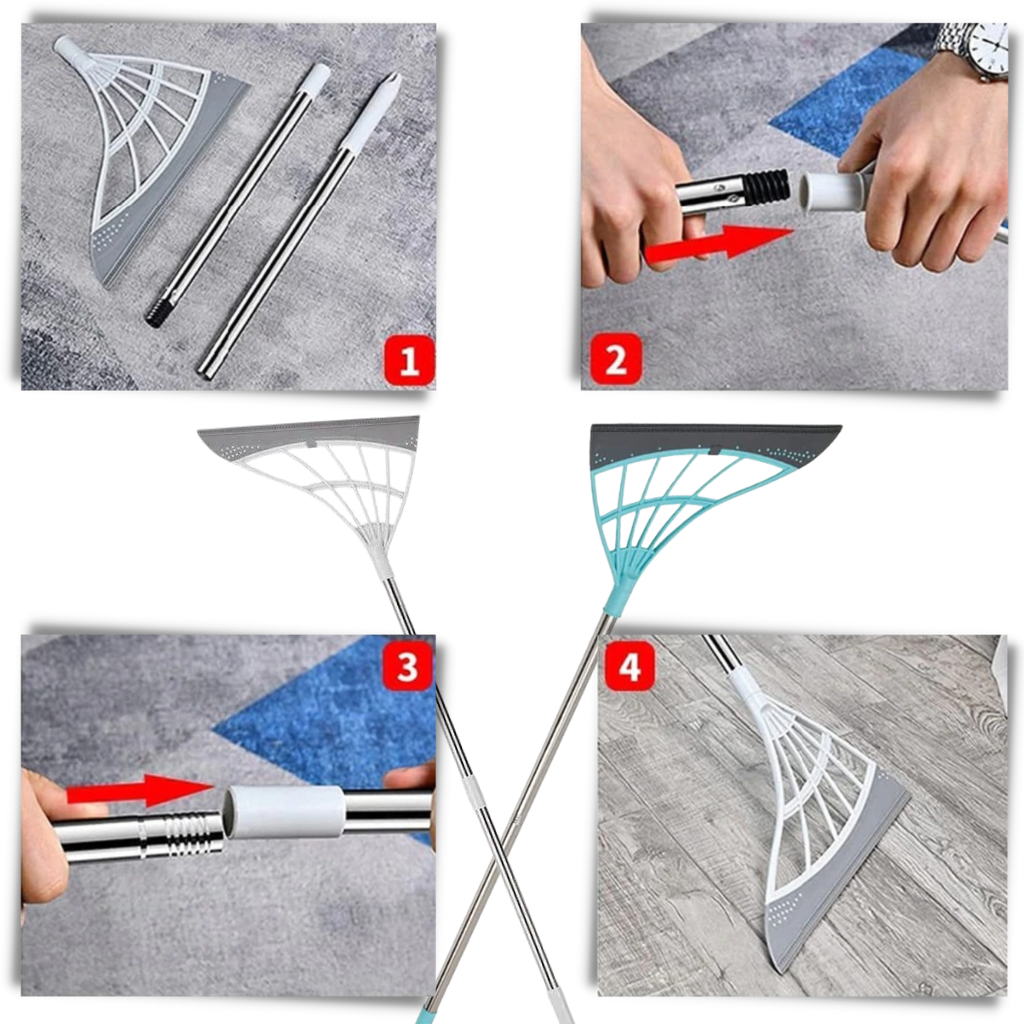 Spazzatrice telescopica in gomma