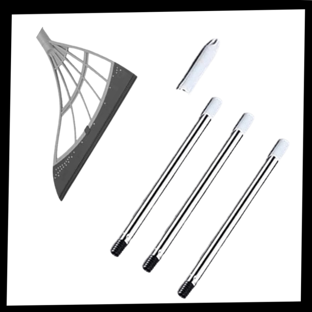 Rubber telescopic sweeper