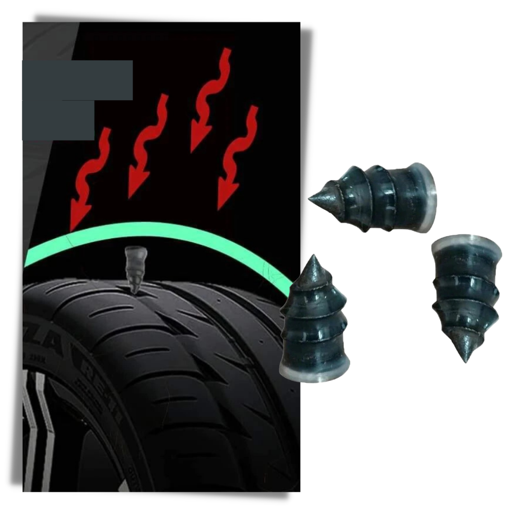 Chiodi per la riparazione di pneumatici in gomma - Ozerty